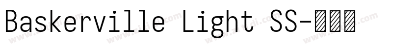 Baskerville Light SS字体转换